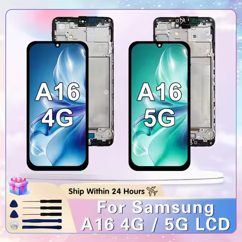 OLED For Samsung Galaxy A16 4G LCD Display SM-A165M Touch Screen Digitizer For Galaxy A16 5G LCD SM-