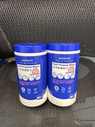 (2027年7月22號到期）Watsons Multi Purpose Wipes 屈臣氏 多用途濕紙巾 90張 x 1桶裝