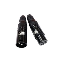 LIVE XLR MALE & XLR FEMALE CONNECTOR FOR MICROPHONE (SET./