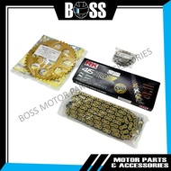 [RK + SSS] HONDA RSX/RS150 (415 O-RING GOLD) Racing Sprocket & Chain Sets