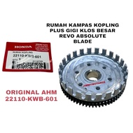 CLUTCH PLATE HOUSING PLUS LARGE CLUTCH GEAR REVO ABSOLUTE BLADE ORIGINAL AHM 22110-KWB-601