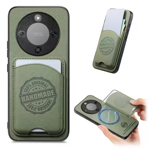 Honor X9D 5G Magnetic 2IN1 Detachable Card Case Leather Back Panel Funda Honor X9C Smart Phone Cover