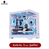 เคสคอมพิวเเตอร์ (No FAN) (AIO240) WJCOOLMAN NightDancer Mini RGB MATX Panorama Tempered Gaming Case