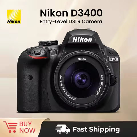Nikon D3400 DSLR Camera 24.2MP high-definition digital camera