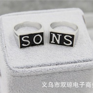 [Store Recommendation] Movie TV Merchandise Letter Ring Simple Letter Ring Ring Jewelry 2.25