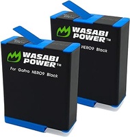 Wasabi Power Battery (2-Pack) Compatible with GoPro HERO11 Black, HERO10 Black, HERO9 Black