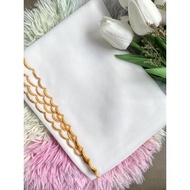 VEIL/SHAWL SULAM CHIFFON OFFWHITE READY STOCK VEIL SULAM KLASIK