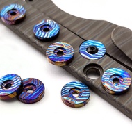 Titanium Damascus Lockbar Stabilizer For Strider/Rick Hinderer XM-18/Emerson/CQC Folding Knife Acces