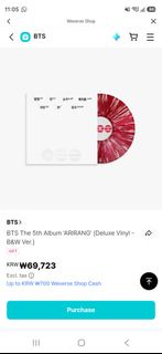 BTS  'ARIRANG' 黑膠唱片 （紅色 x 1,白色 x2）
