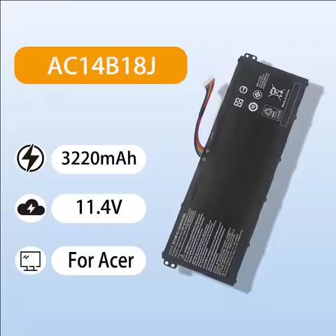 Safe Stable AC14B18J Replacement Battery For Acer V5-132 V5-122 V3-111 PN15Q3 MS2394 11.4V 3220mAh Q