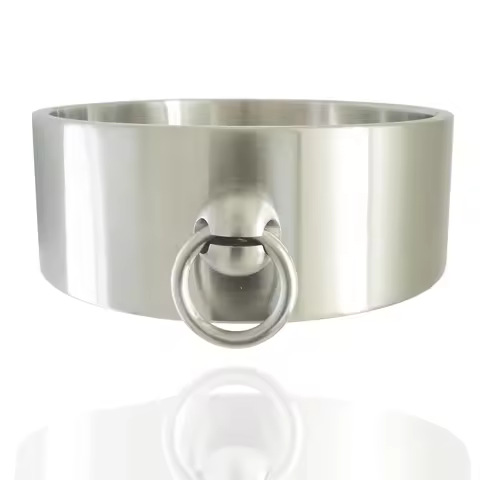 ACECHANNEL High quality heavy duty stainless steel locking slave collar fetish choker desire necklac