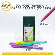 Ballpoint TRIPEN 0.7 FABER CASTELL/PEN 0.7MM/ PEN/ PEN/ PEN/ TRIPEN 0.7MM MIX BARREL BLACK INK (0058