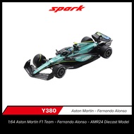 Spark 1:64 Aston Martin F1 Team - Fernando Alonso - AMR24 Diecast Model