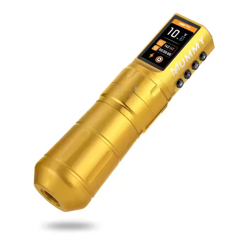 Mummy Scepter Wireless Tattoo Machine Color Screen Display Tattoo Pen Replaceable Battery Body Art 2