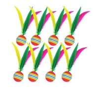 Big Head Cricket Badminton Three-Hair Ball Beef Tendon Ball High-Bounce Ball Cricket Badminton Racke