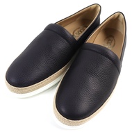 รองเท้าโลฟเฟอร์/สลิปออนหนังแท้ TOD’S PANTOFOLA IMBOTTITA GOMMA TV สีน้ำเงินเข้ม ไซส์ใหญ่ 10 ยังไม่เค