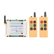 สวิตช์รีโมทคอนโทรลไร้สาย RF 433mhz 6 ช่อง 12v 24v 36v พร้อมโมดูลรับสัญญาณวิทยุ รีเลย์ 10A เกรดอุตสาห