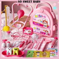 Doctor Toys for Kids Boy Girl Pretend Play Doctor Set Toys Dentist Role Play Stethoscope Toy Mainan
