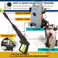 SHORT SPRAY GUN & NOZZLE LUTIAN LT-6.100 LT-305-1400B HIGH PRESSURE WASHER WATERJET TSUNAMI HPC6120 