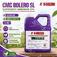 4L CMC BOLERO, Glufosinate Ammonium 25%, Racun Rumpai same Bezorol Garrant Fosinate Basta