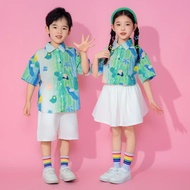 2026 Children's Day 6th Street Dance Hong Kong Flower Shirt Games Opening Style Primary School Stude