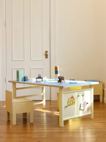 Board long time table youth study table birch ocean board small table