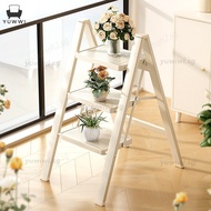 Ladder Foldable Telescopic Ladder Thickened Zigzag Ladder Small Lightweight Three-Step Ladder Climbi