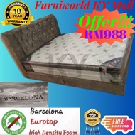 Tilam Vazzo Barcelona Mattress Queen size 10"thick with Eurotop Micro Posture Spring / Tilam Vazzo R