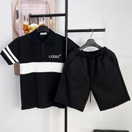 Bộ Xốp Nam Dập Vân In Logo Cao Cấp Nhiều Mẫu Dành Riêng Cho Mùa Hè K_N LUXURY