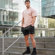 Gymshark Men's sport shorts Small Label Summer Sports Fitness Leisure Quick-Drying Breathable Elasti