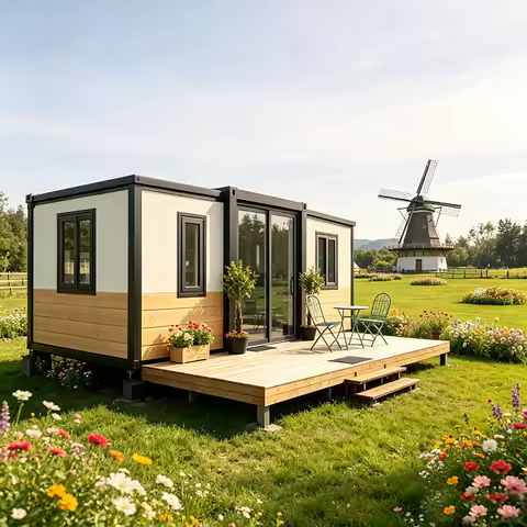 Shipping Container Home Anti-Corrosion Prefab Lodge for Coastal Seaside Holiday Rental