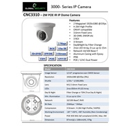 GLOBAL GS-IP3310 POE IR IP DOME CAMERA CCTV / 3D-DVR , DWDR / ONVIF COMPATIBLE
