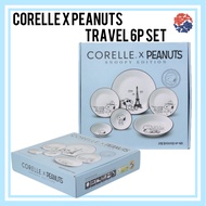 Corelle x PEANUTS Travel Snoopy 6p Set