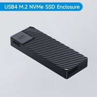 Hagibis USB 4.0 40Gbps M.2 NVMe SSD Enclosure เข้ากันได้กับ Thunderbolt 4/3 USB 3.2/3.1/3.0 ASM2464ฮ