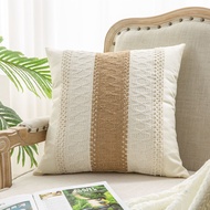 30x50cm/45x45cm/50x50cm vải lanh và cotton Gối Eo bọc gối Bohemian sofa văn phòng vỏ gối (không có l