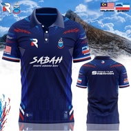Sabah Negeri Di Bawah Bayu Tshirt / Baju Microfiber Jersi / Jersey Sublimation / Tshirt Jersey