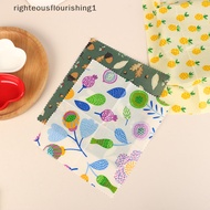 righteousflourishing1 3Pcs/Set Reusable Food Fresh Keeping Cloth Storage Food Grade Beeswax Food Wrap Eco Friendly Kitchen Food Packaging Paper New