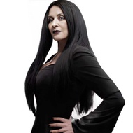 Halloween Addams Family Addams Family Long Straight Wig cospiay Wig chenw2