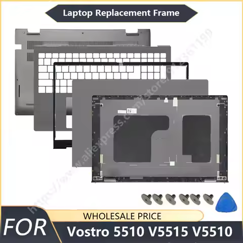 NEW For Dell Vostro 5510 5515 V5510 V5515 Laptop LCD Back Cover Front Bezel Palmrest Bottom Case