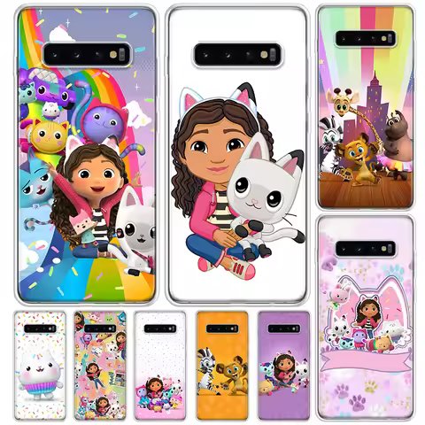 Cartoon Gabbys Dollhouse Cover For Samsung Galaxy S8 S9 Plus S10 Lite Note 8 9 10 Pro 20 Ultra S7 Ed