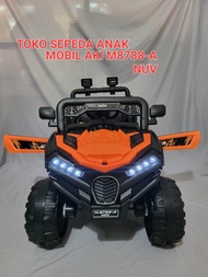 BISA COD Mobil aki anak remote jeep rubicon M8288 mobilan anak aki jeep M-8288 RUBICON bisa remot da