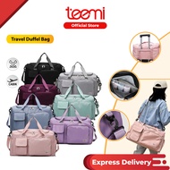 TEEMI Beg Balik Kampung Wanita 35L Women Travel Duffel Nylon Bag Cabin Luggage Hand Carry Baggage Gy