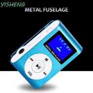 YISHENG Mini MP3 Player Portable Lithium Battery Clip Support 32GB TF Card FM Radio