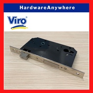VIRO Mortise Lock Latch and deadbolt 70mm - Nickel Plated Steel - Chrome finish - Square corners [Ma