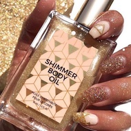 Shimmer Body Oil Waterproof Highlighter Makeup Body Highlighter Liquid Brighten Illuminating Shimmer
