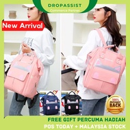 DROPASSIST READY STOCK  Large Capacity Nappy Mummy Backpack Baby Diaper Bag Women Travel Mother Back