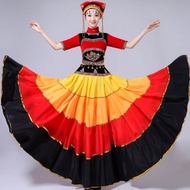 New Style Ethnic Dance Costume Performance Costume Torch Festival Ethnic Opening Dance Big Skirt Eth