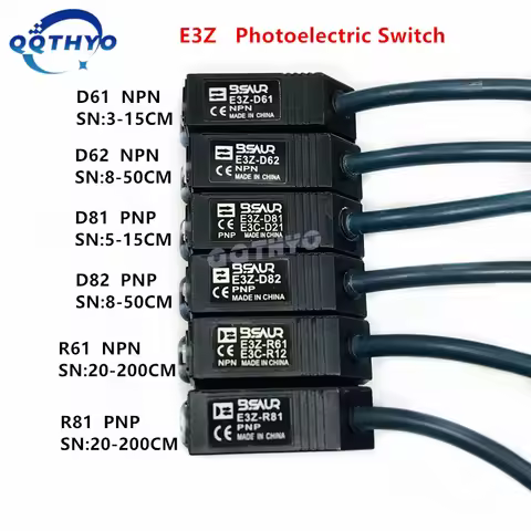 Photoelectric Switch Sensor E3Z D61 E3Z-D62 E3Z-D81 E3Z-D82 E3Z-R61 E3Z-R81 E3Z-LS61 LS63 LS81 LS83 