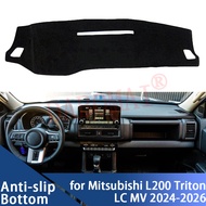 For Mitsubishi L200 Triton LC MV 2024 2025 2026 Car Dashboard Cover Dash Board Mat Carpet Pad Sunsha