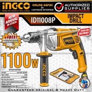 ❣❈❀INGCO 1100W Industrial Impact Drill / Hammer Drill (ID11008P) w/FREE Gloves + 3M Meter *LIGHTHOUS